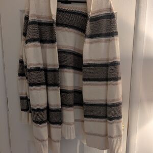Old Navy Striped Cardigan - Cream, Black, Brown